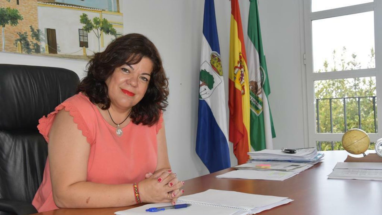 María Eugenia Moreno, en en el despacho de la Alcaldía.