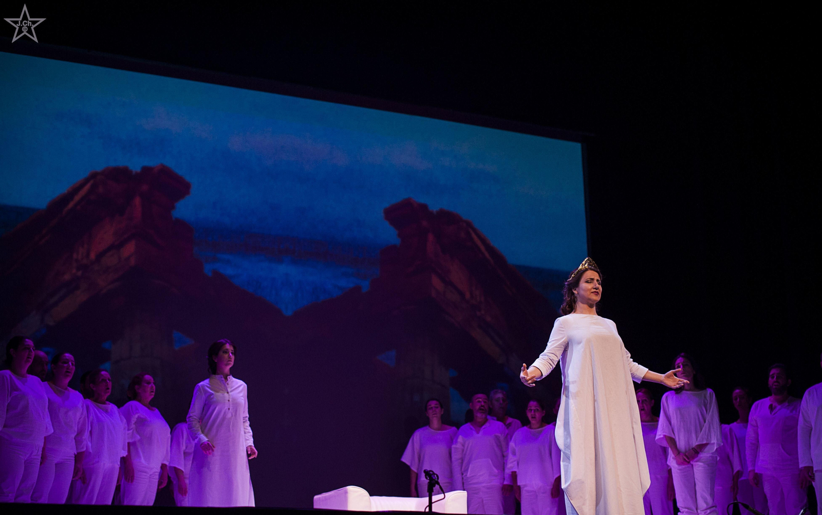 Representación de 'Dido y Eneas'.