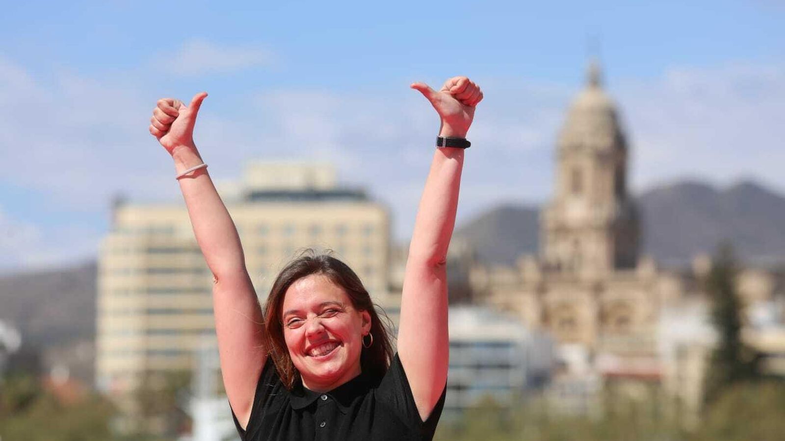 La actriz María Rodríguez Soto en el pase gráfico.