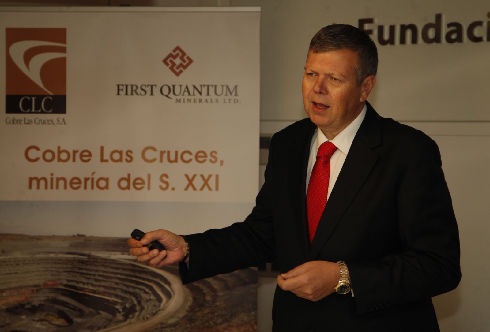 Iain Anderson, nuevo consejero delegado de Cobre Las Cruces, ayer en Sevilla.