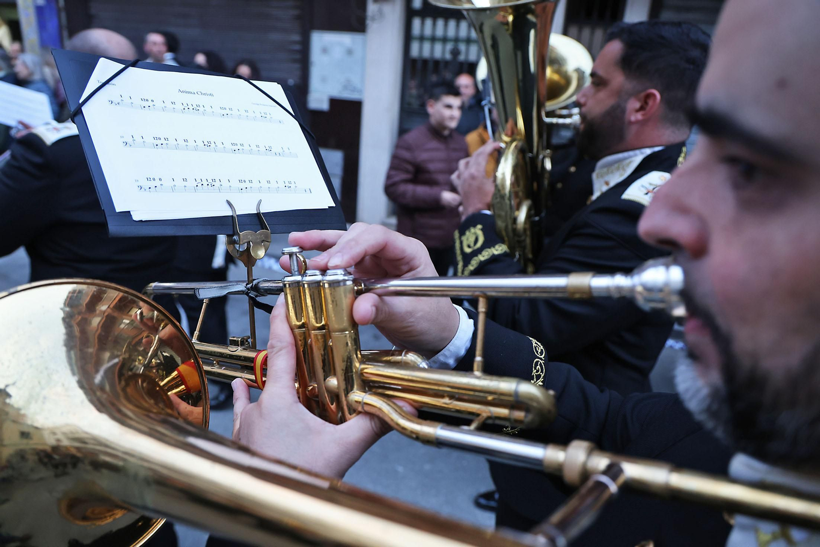 Imágenes del Vía Crucis del Consejo de Cofradías y Hermandades de Huelva