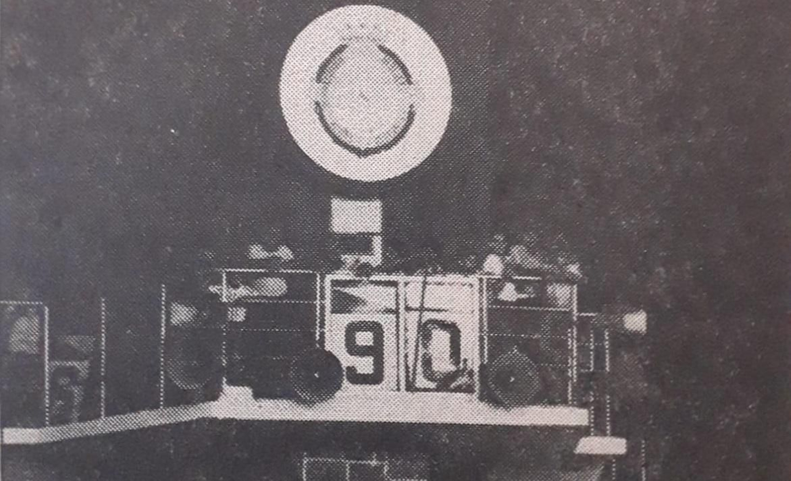 Imagen histórica del marcador del viejo Carranza reflejando el 9-0.