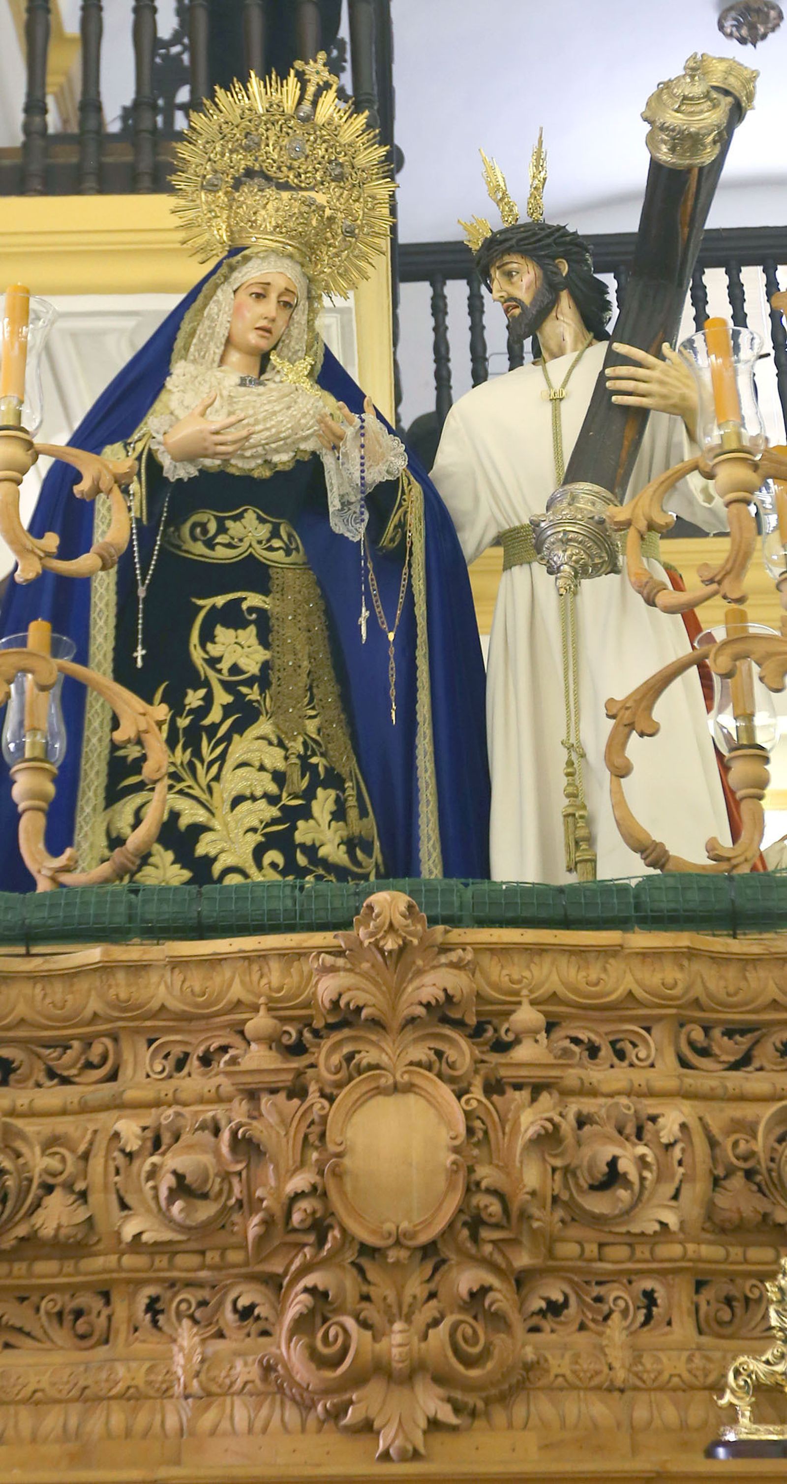 La Virgen de los Desconsuelos y Nuestro Padre Jesús de los Afligidos.