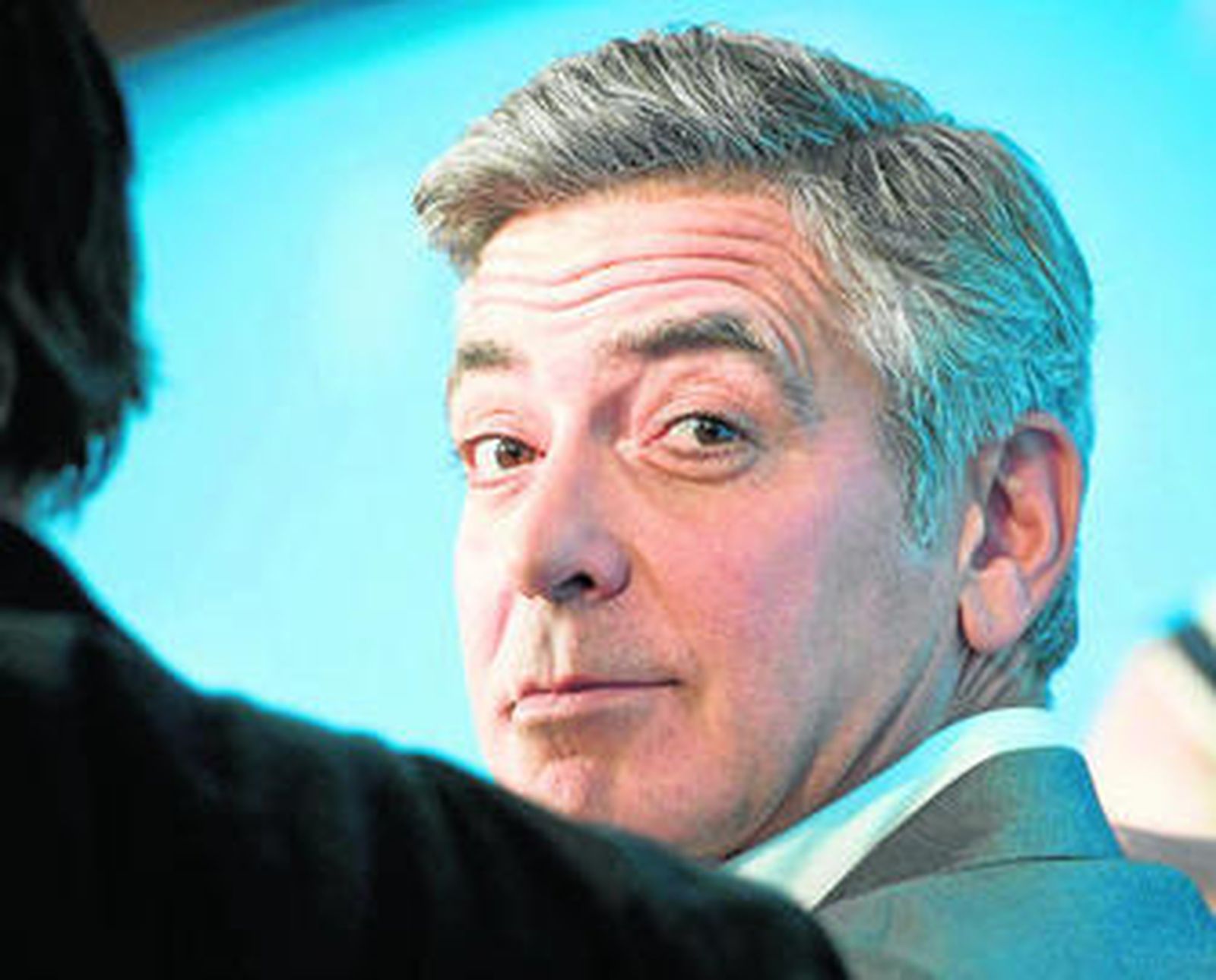 George Clooney, ayer en la Berlinale, donde presentó la película en la que ha vuelto a ponerse tras la cámara.