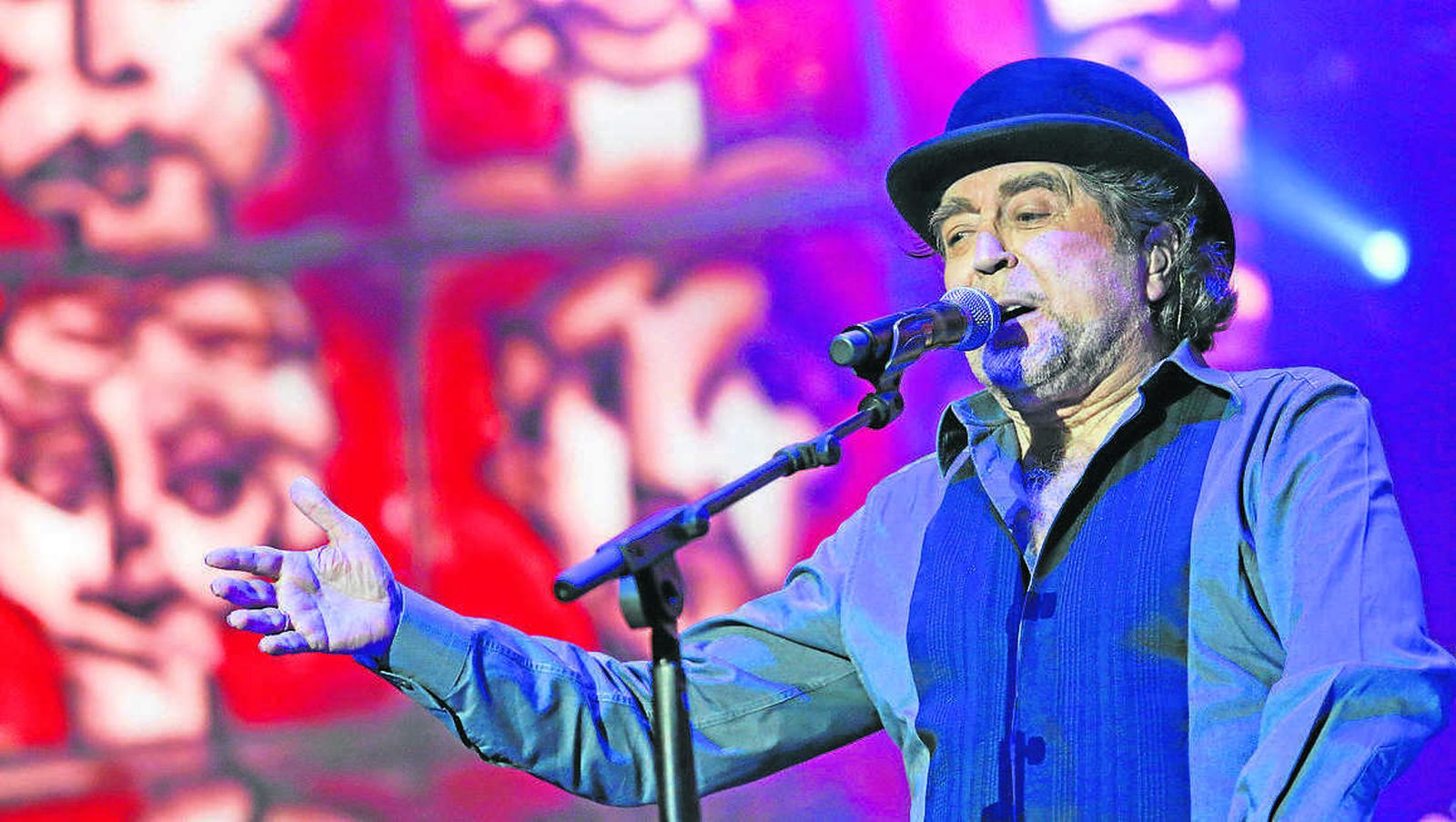 Joaquín Sabina en un momento del concierto.