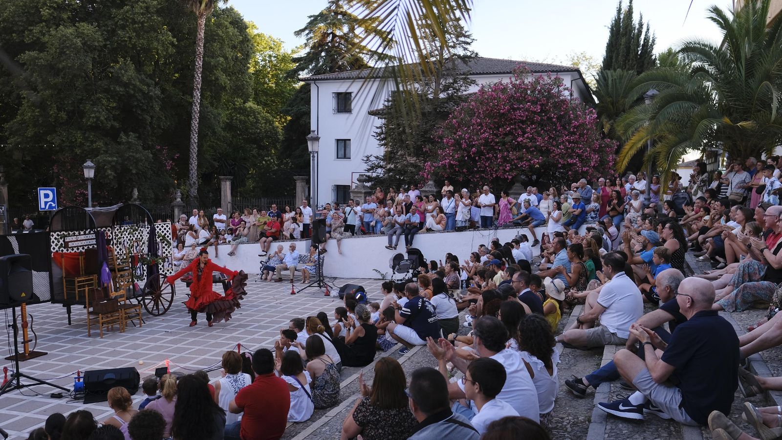 Circo flamenco junto a la Alameda del Tajo