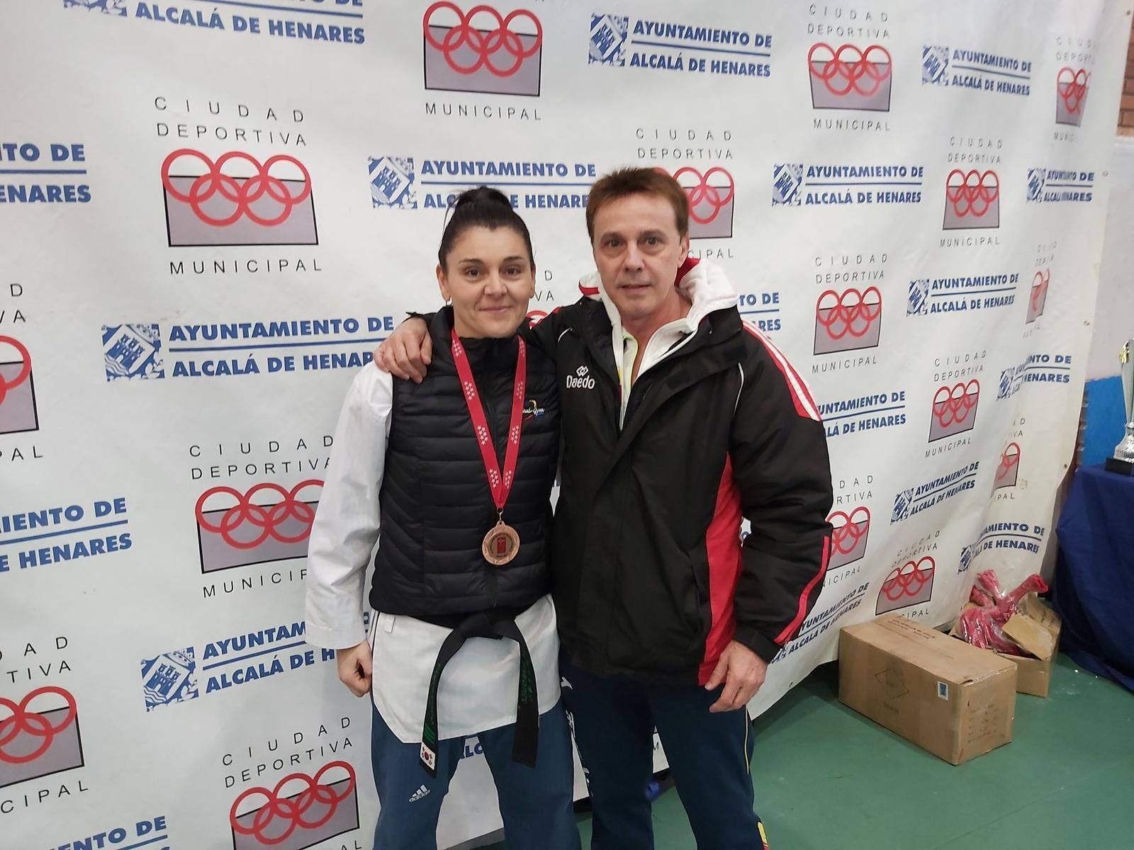 Desiré Márquez, junto al técnico Paco Téllez en una imagen de archivo