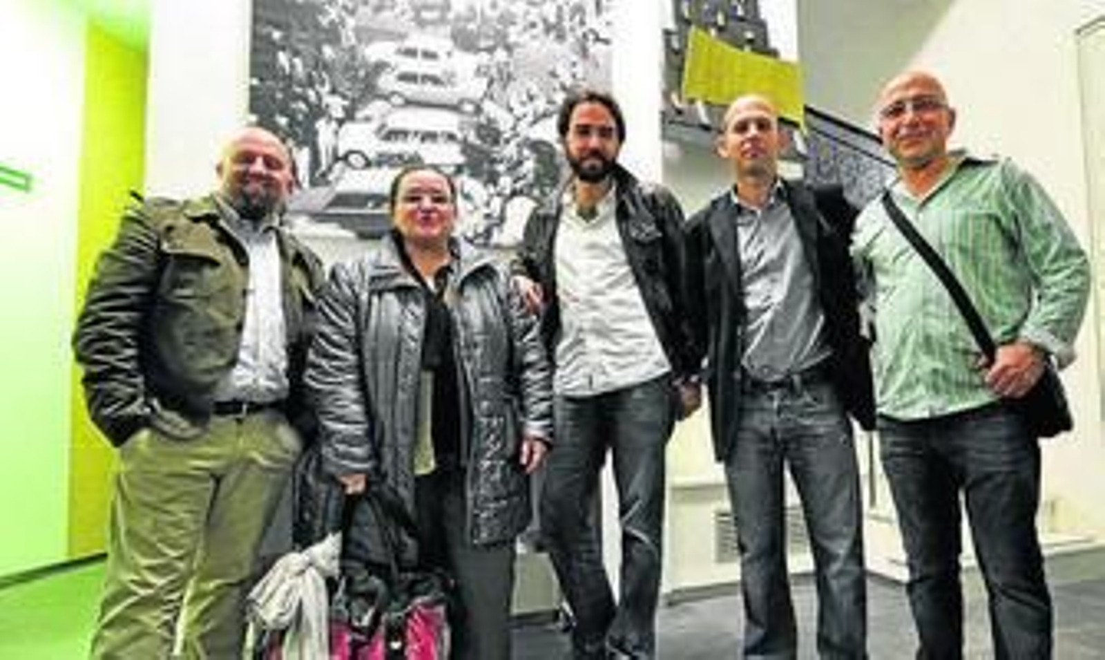 De izquierda a derecha, Javier Martín, Alejandra Ortega,  José María Ruibérriz, Ignacio Álvarez Ossorio y Rael Aljundi.