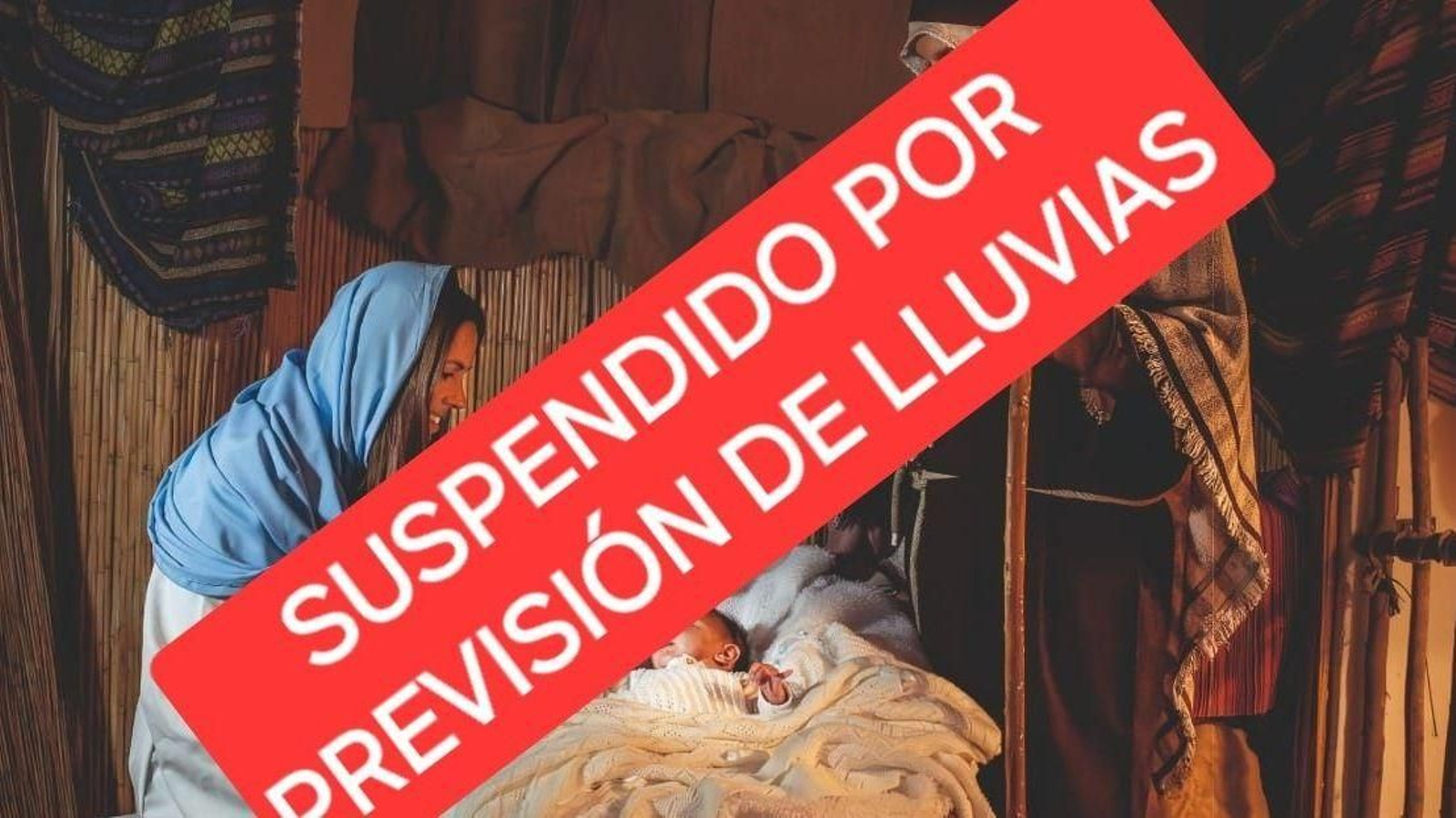 El belén de Arcos 2025 suspendido por la previsión de lluvia.