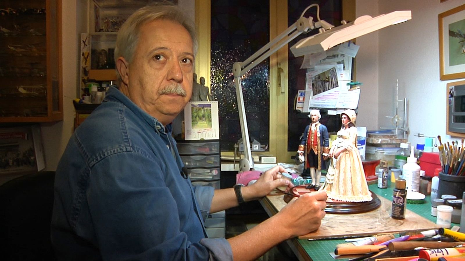Miguel Ángel Díaz Galeote, en su estudio de Cádiz.