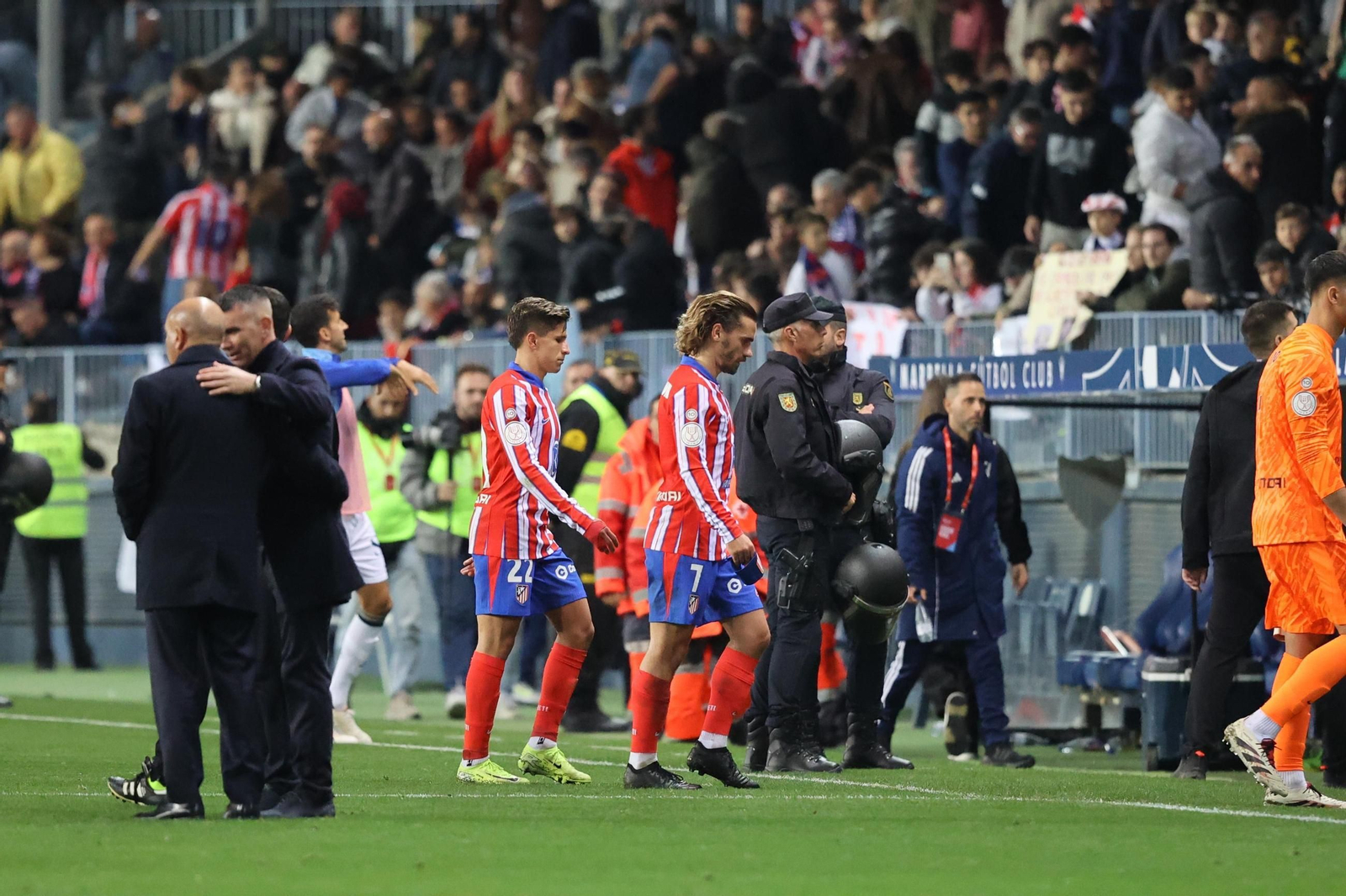 El Marbella-Atlético de Madrid, en fotos