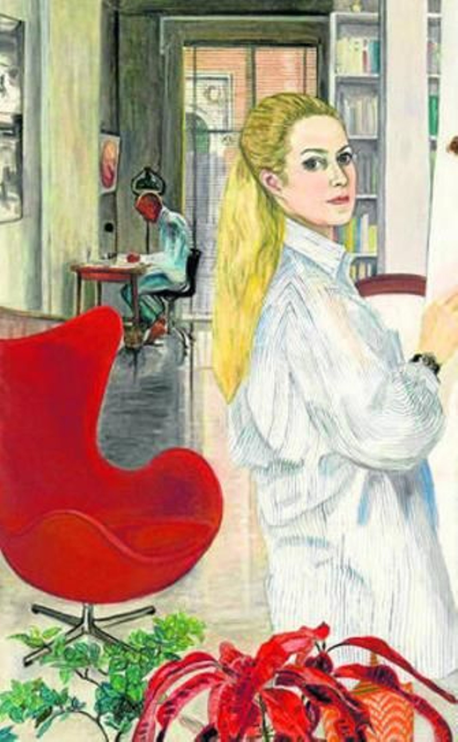'Trabajando en casa', un autorretrato de 1969.