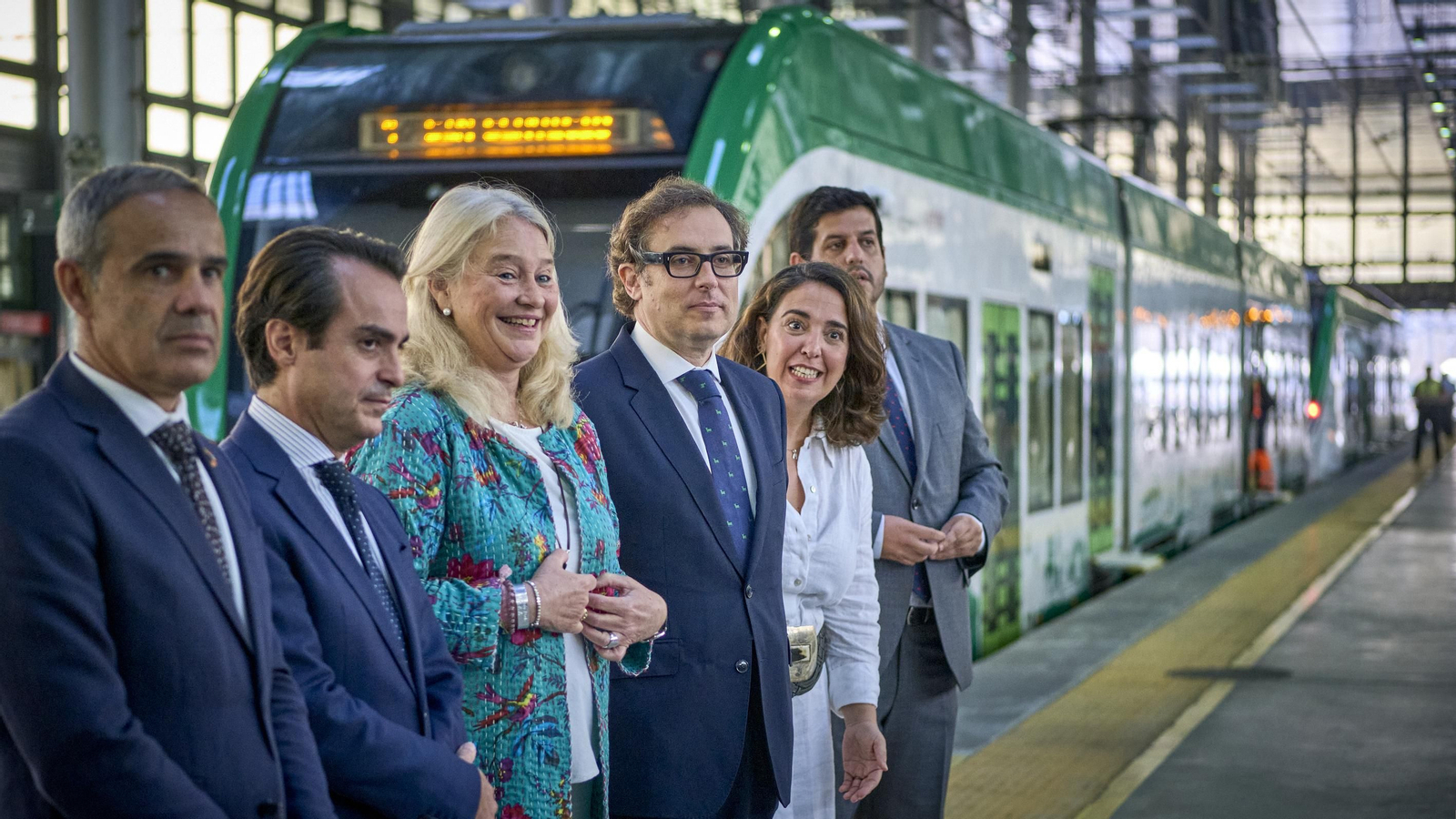 Viaje inaugural del tranvía Cádiz - Chiclana