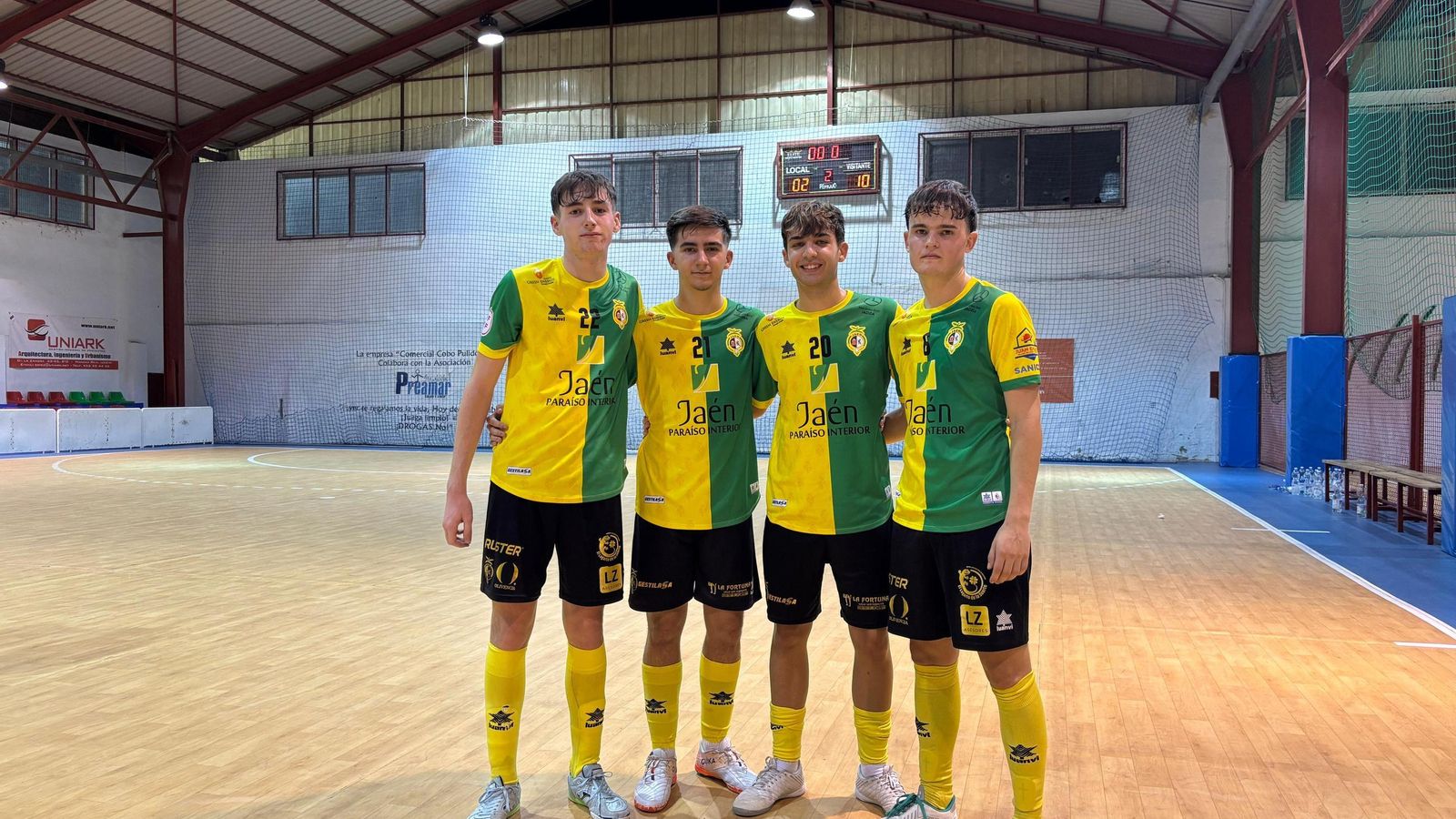 Enzo, Felipe, Fernando y Fabio, presentes en Mancha Real.