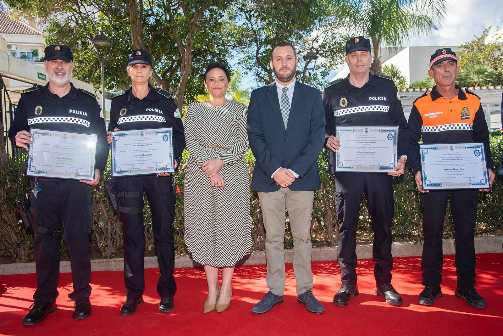 El acto de celebración del Día del Patrón de la Policía Local de Torremolinos.