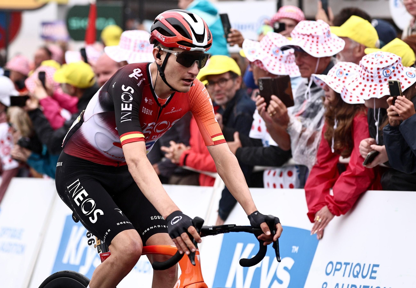 Carlos Rodríguez, en una etapa de este Tour