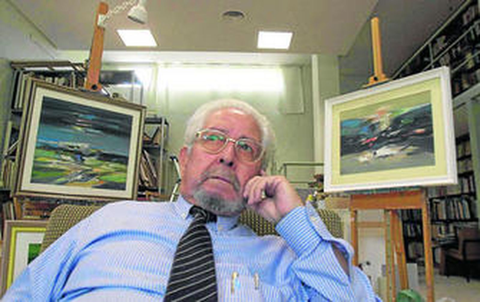 Antonio Povedano, en su estudio.