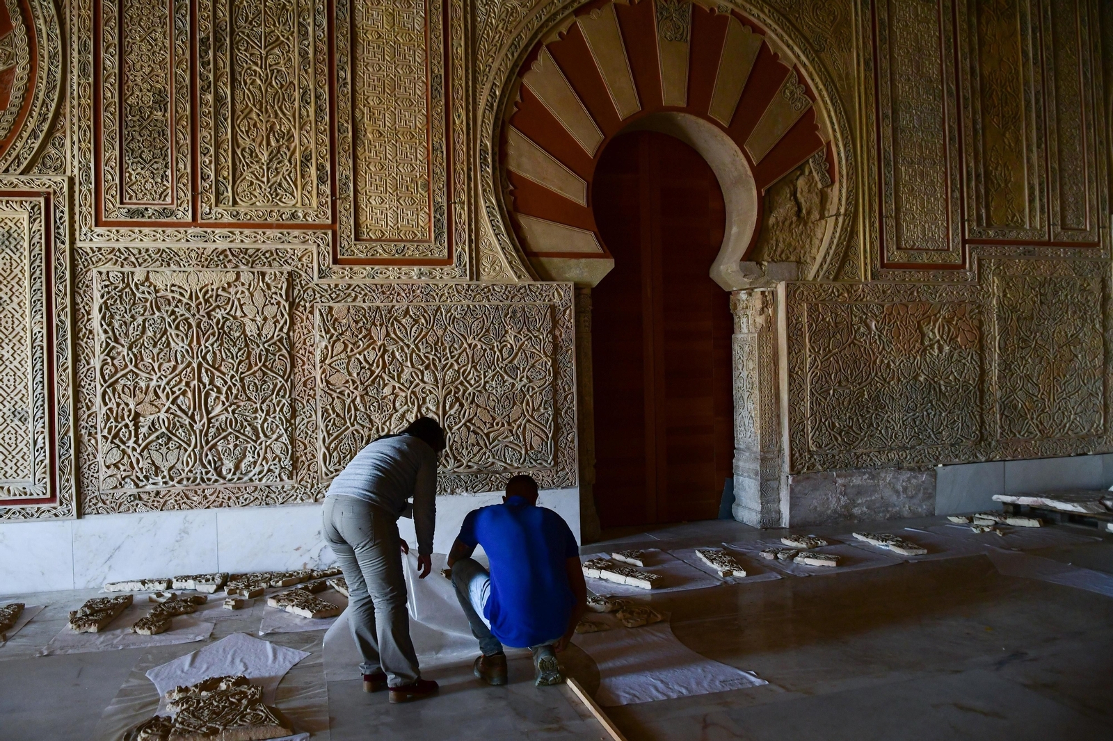 La restauración del Salón Rico de Medina Azahara, en imágenes