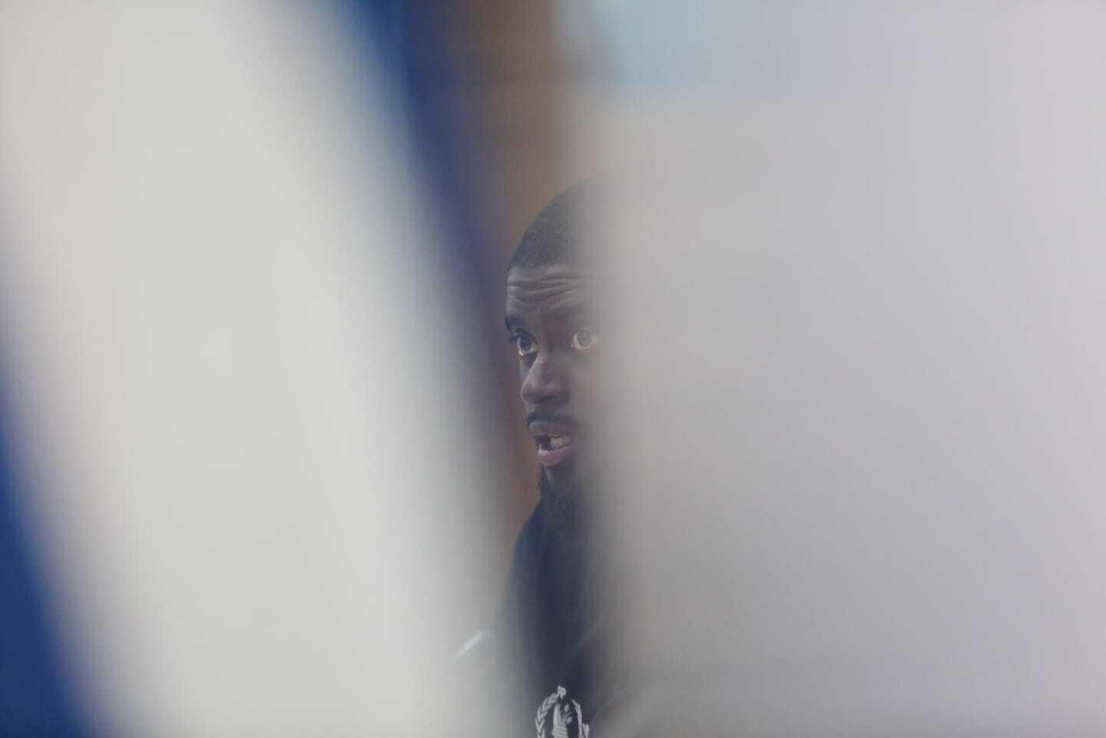 Alfred Ndiaye, en la sala de prensa. Alfred Ndiaye, en la sala de prensa.