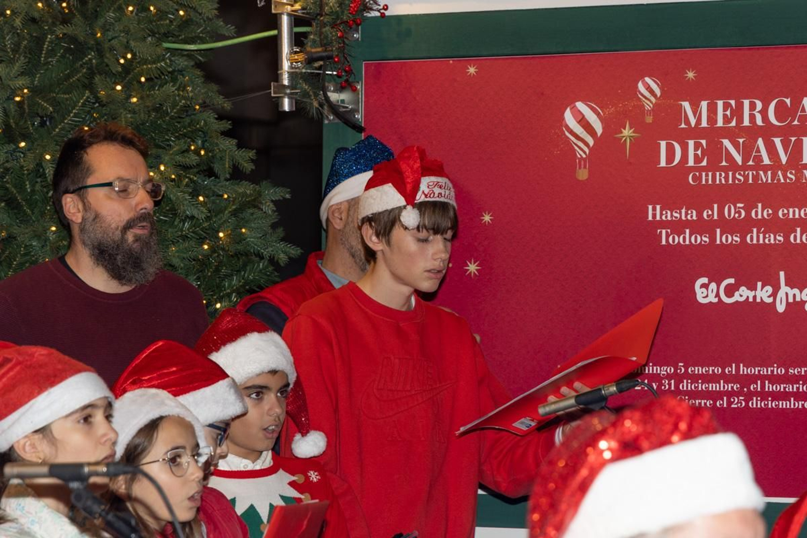 Encendido del alumbrado e inauguración del mercado y atracciones navideñas de El Corte Inglés