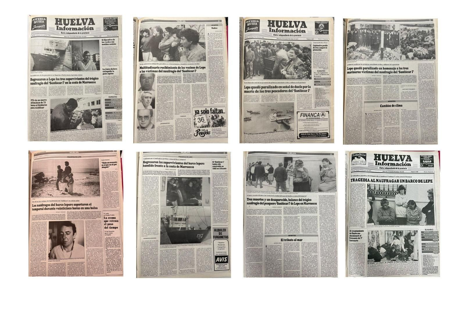 Las publicaciones que recogen las informaciones del Sanlúcar I