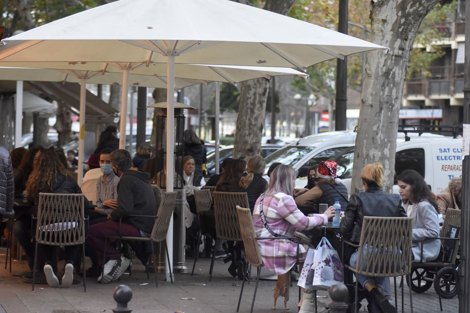 Zona de terrazas en Córdoba.