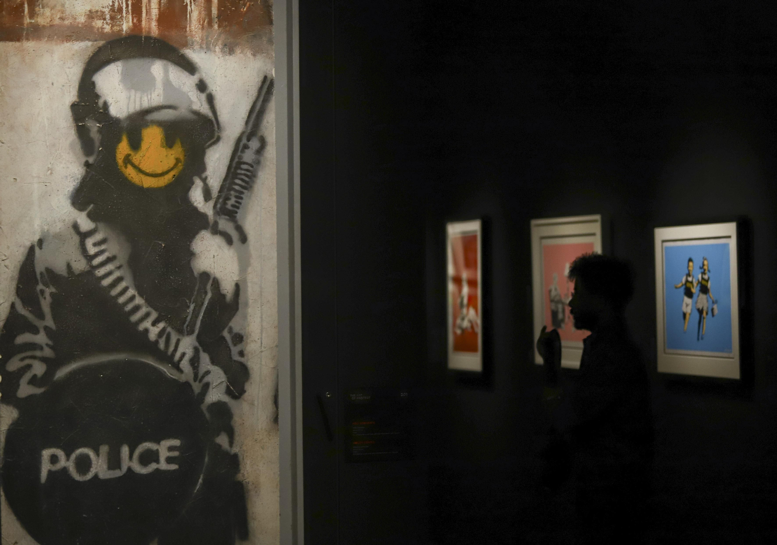 Las fotos de la exposición 'Banksy. The art of protest' en La Térmica, en Málaga