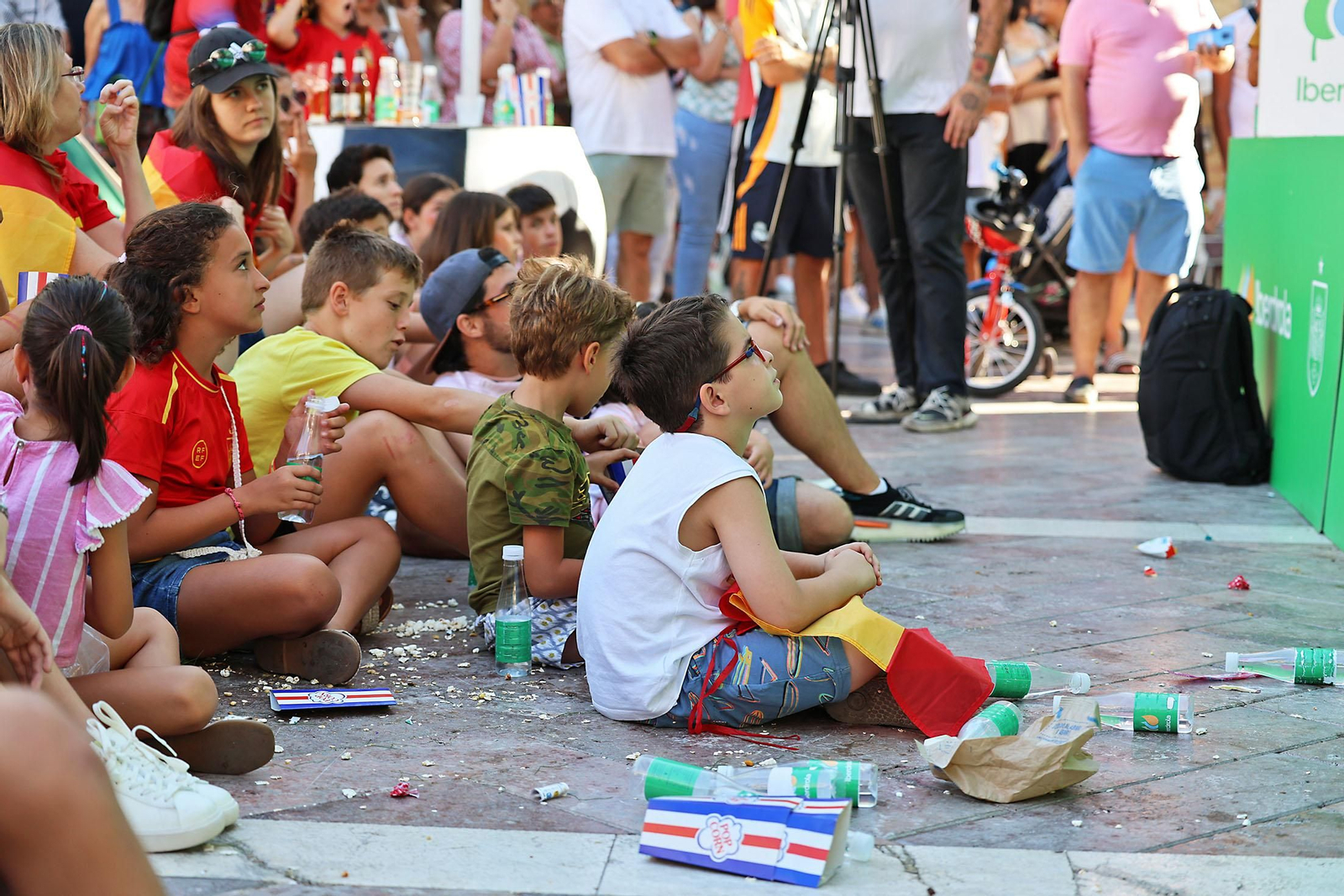 Imágenes de la Fan zone en Huelva de la Final de la Eurocopa entre Inglaterra y España Imágenes de la Fan zone en Huelva de la Final de la Eurocopa entre Inglaterra y España