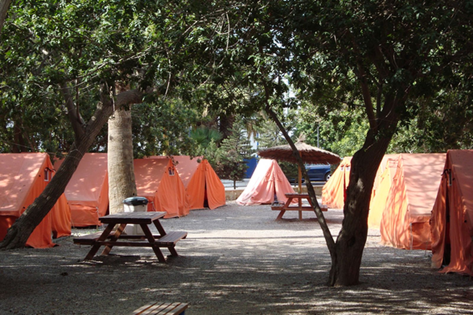 Vista parcial de las instalaciones del albergue de Aguadulce.