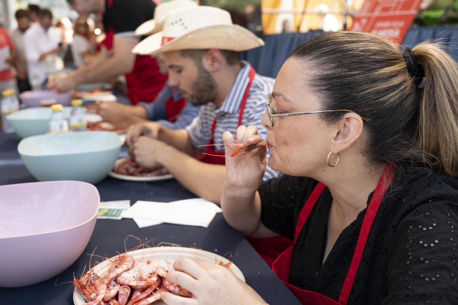 En imágenes: el I Concurso de Gamba Roja de la Feria de Almería