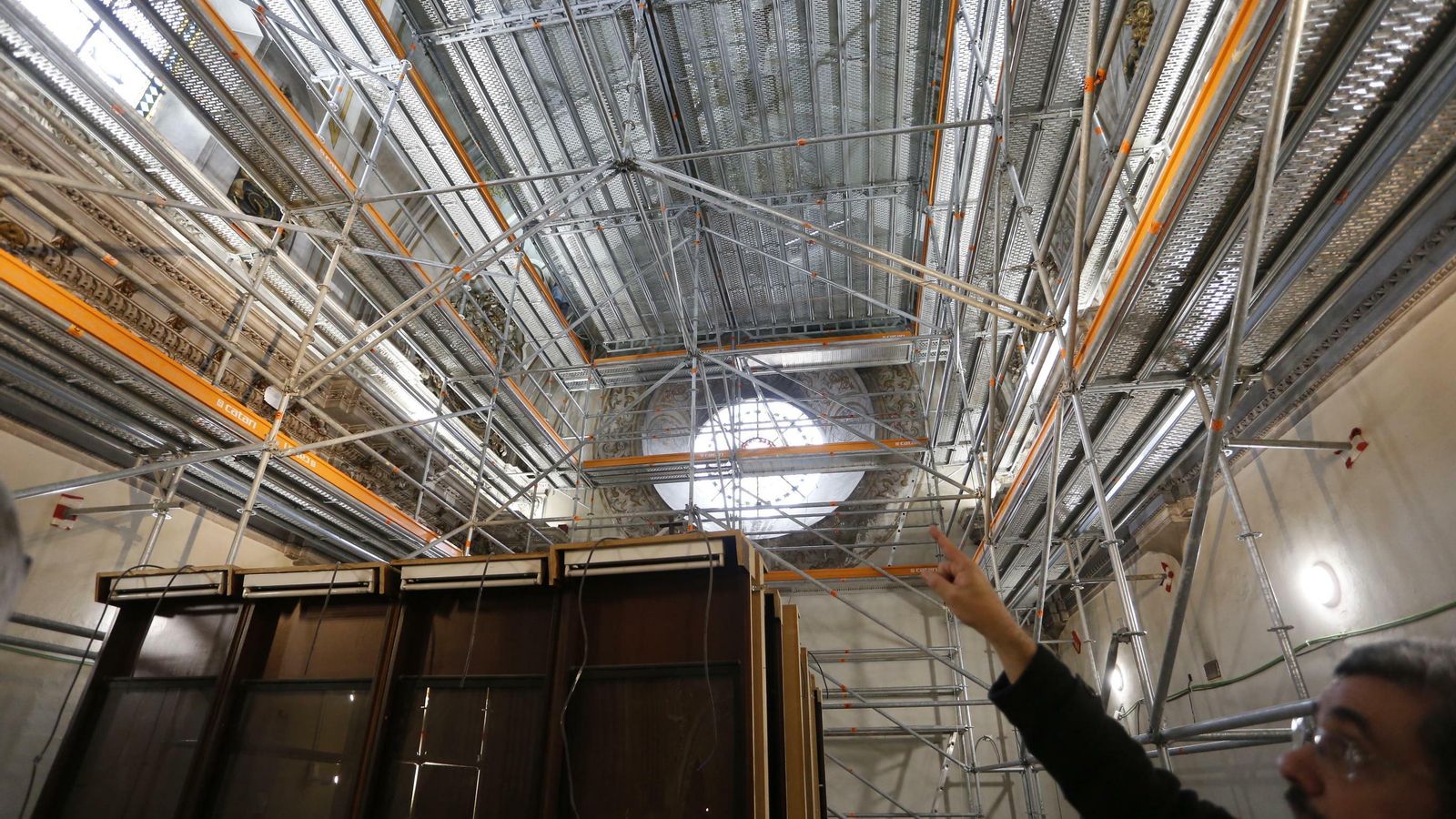 El coro alto, zona que está siendo rehabilitada para acoger el museo.