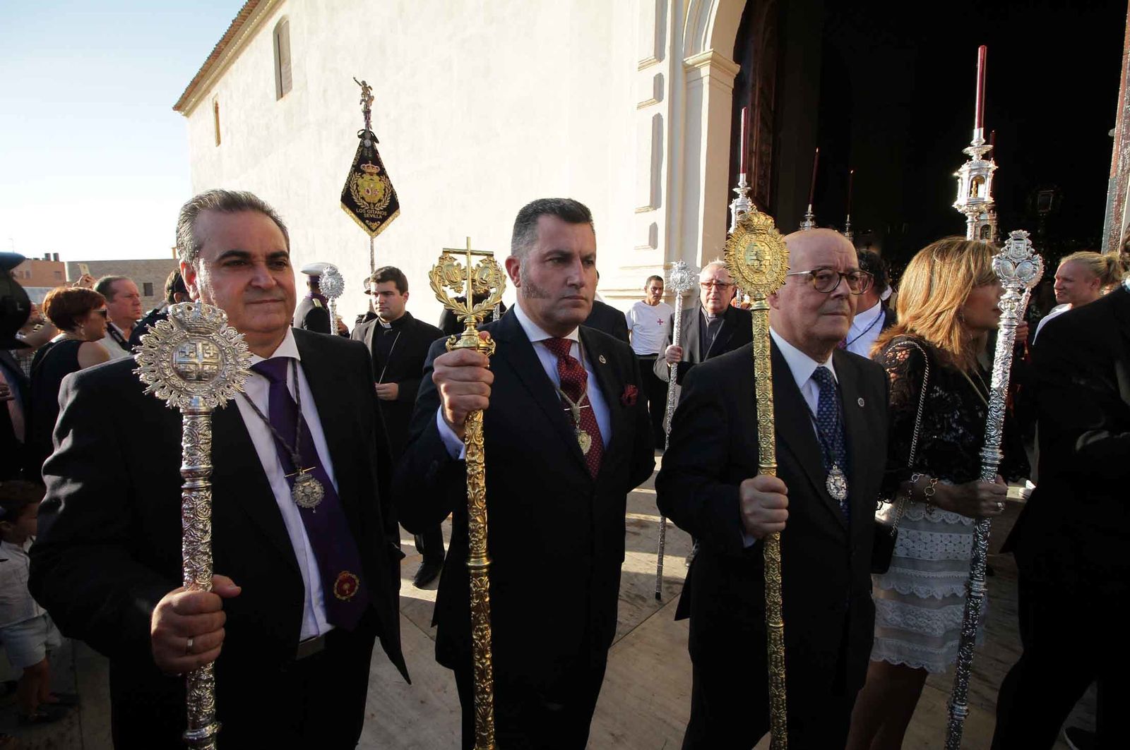 Imágenes del Señor de Pasión en la procesión del centenario de la hermandad