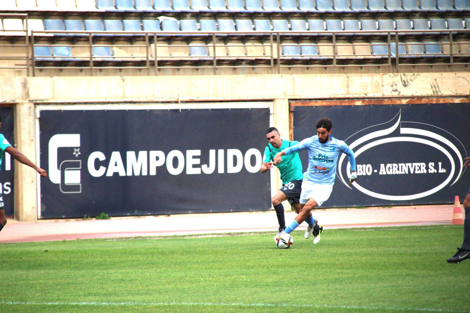 Jorge García fue el autor del gol ante el Águilas y uno de los mejores celestes.