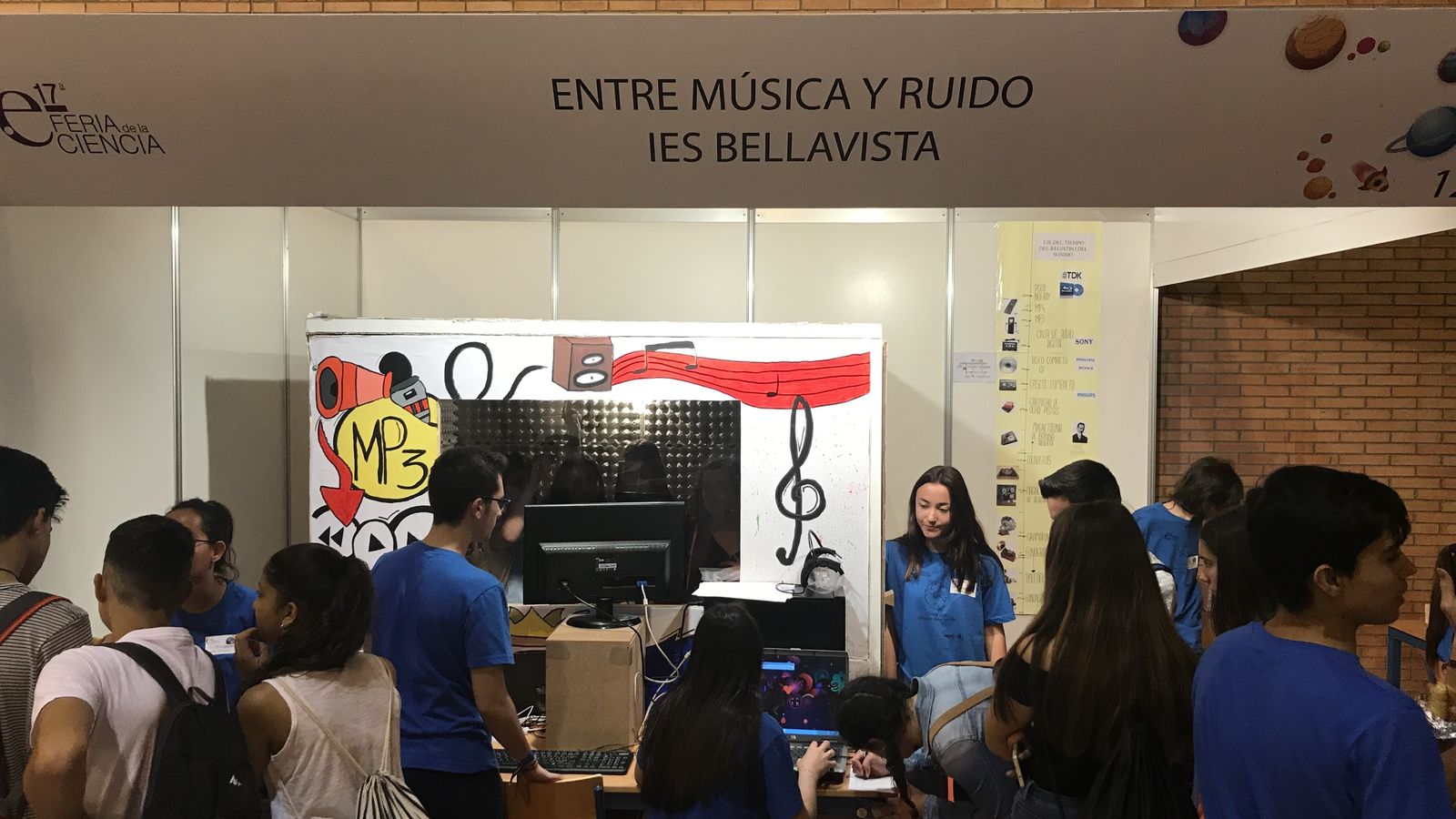 Expositor de la Feria de la Ciencia.