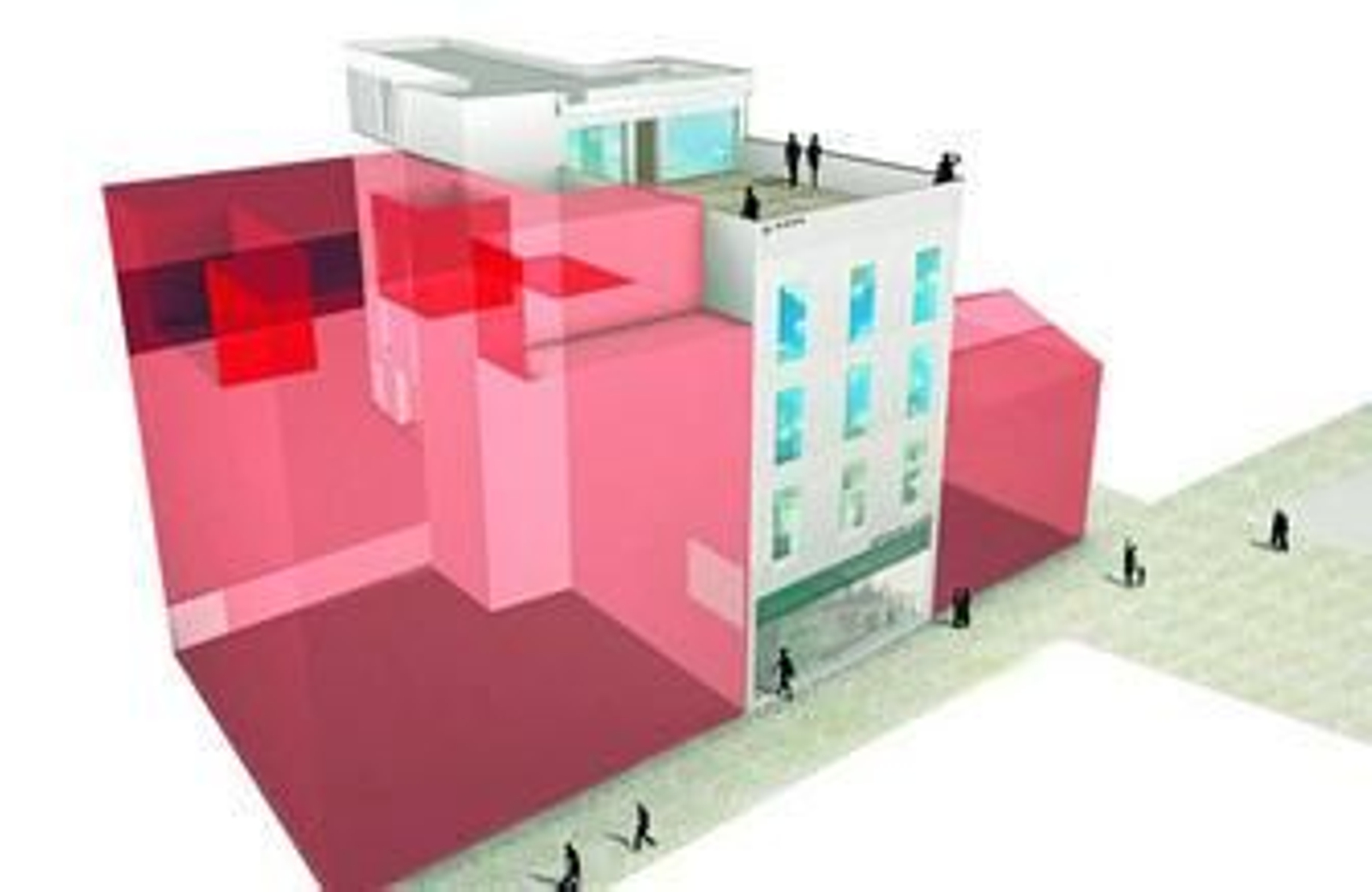 Maqueta del hotel, cuya construcción comenzará antes de que finalice el mes y podrá ser inaugurado a principios de 2012.