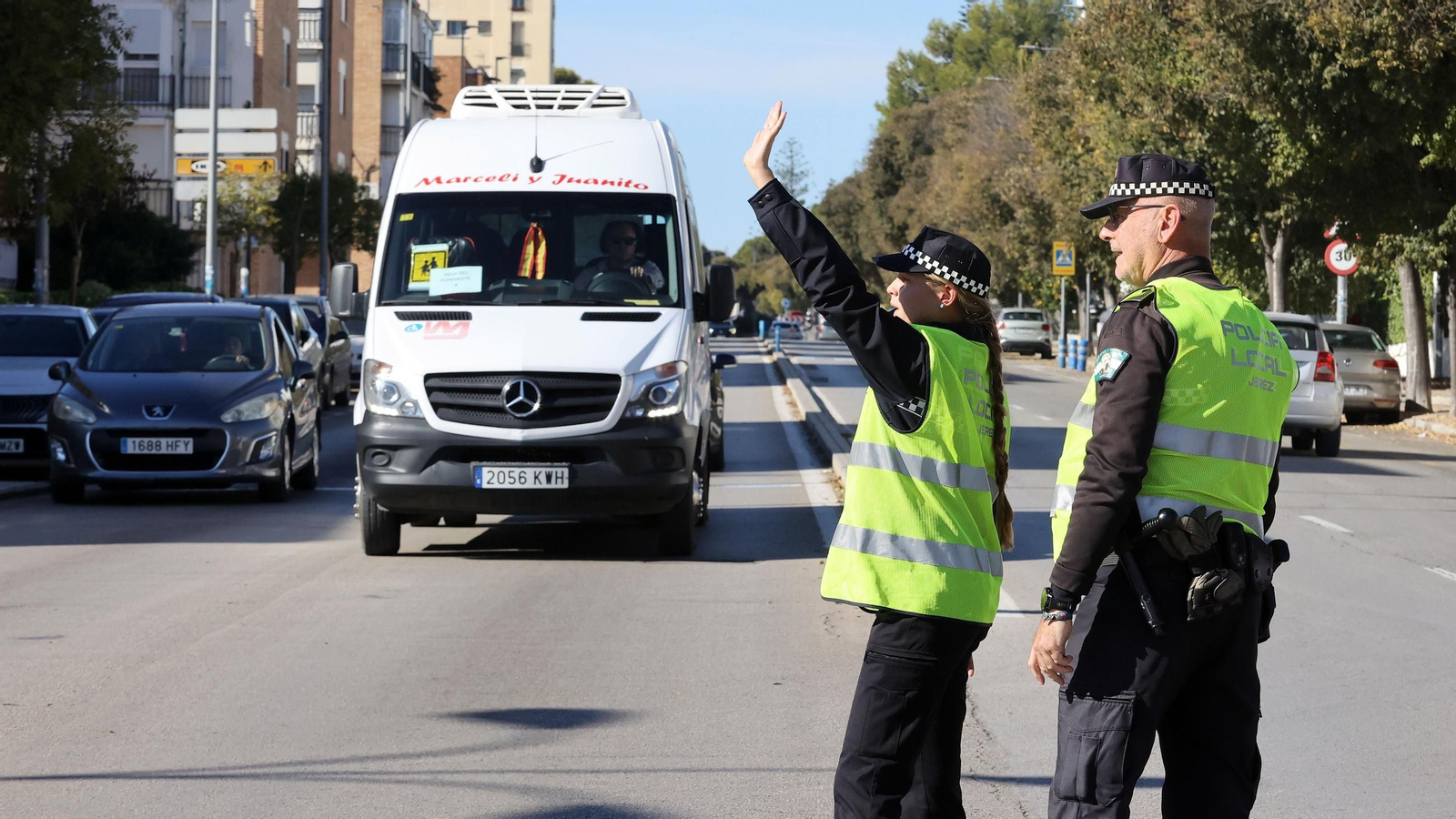 Así practican los nuevos Policias Locales de Jerez