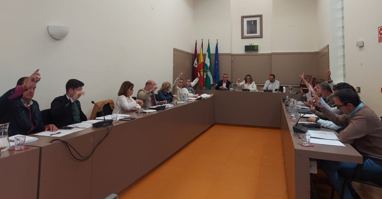 Pleno del Ayuntamiento de Baena.