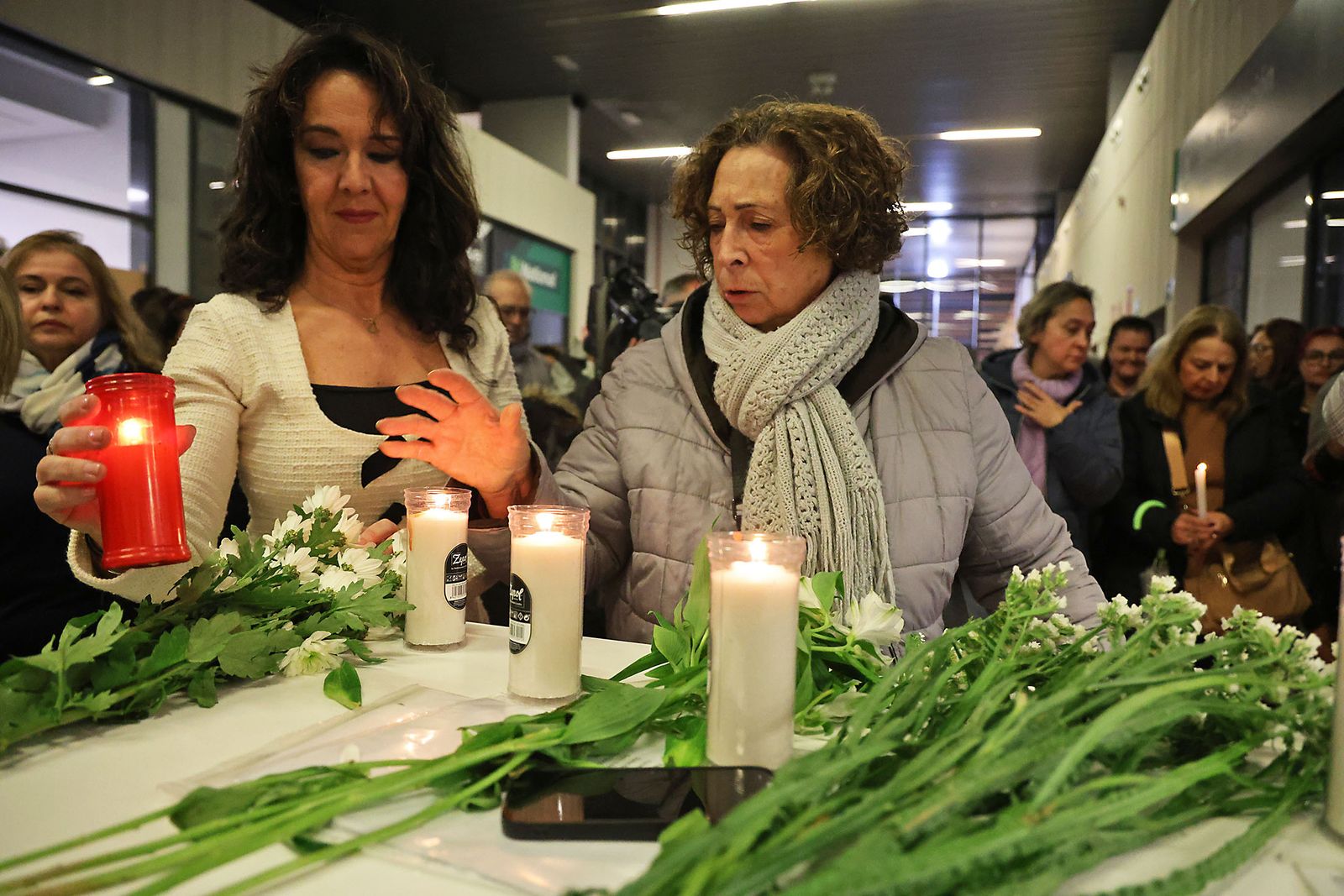 Las fotografías de la vigilia por los fallecidos en el accidente de tren  de Adamuz