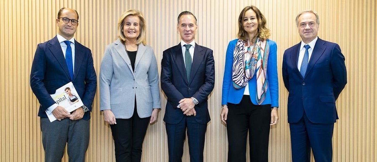Riesgo, Báñez y Sagardoy, en una reunión del Instituto EY-Sagardoy Talento e Innovación | Foto de EY
