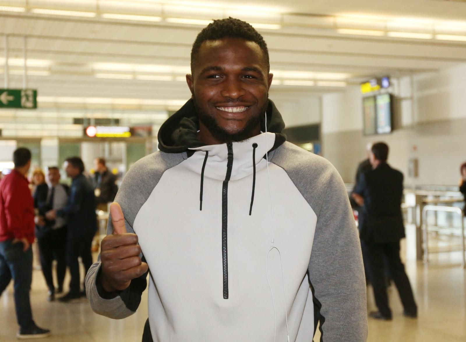 Isaac Success, a su llegada a Málaga.