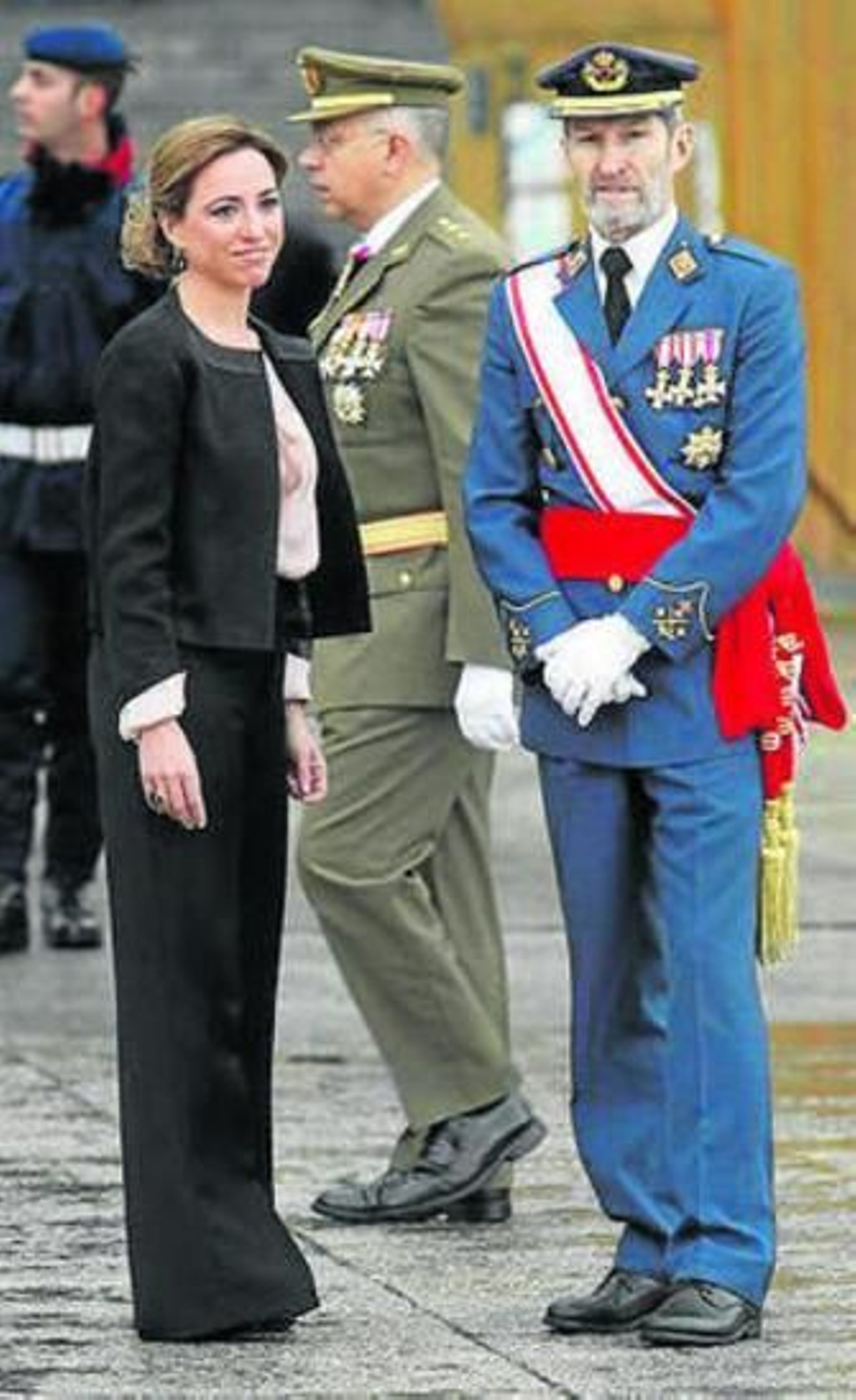 Carme Chacón y Julio Rodríguez.
