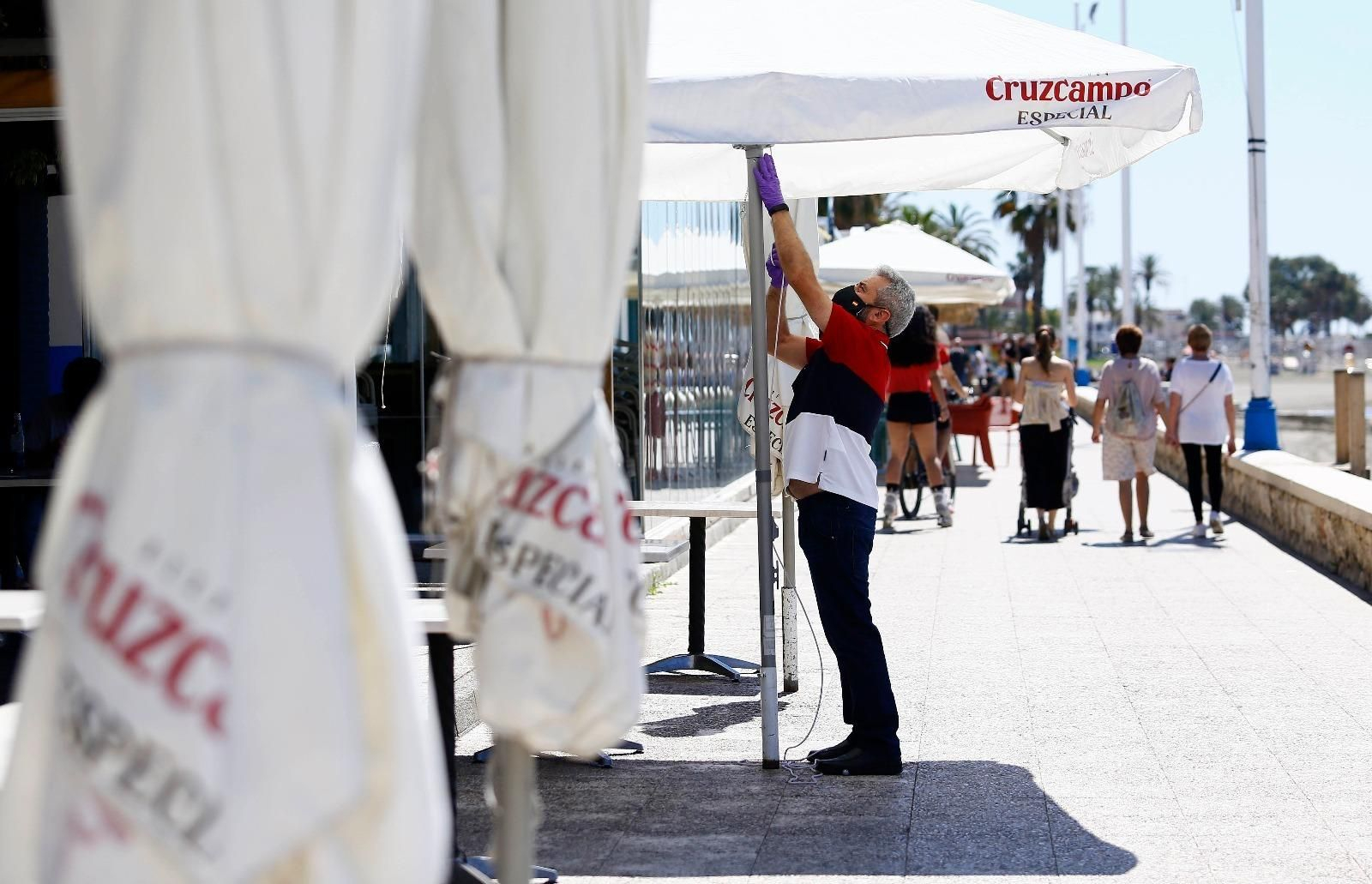 Desescalada en Málaga: Pedregalejo despierta en la fase 1