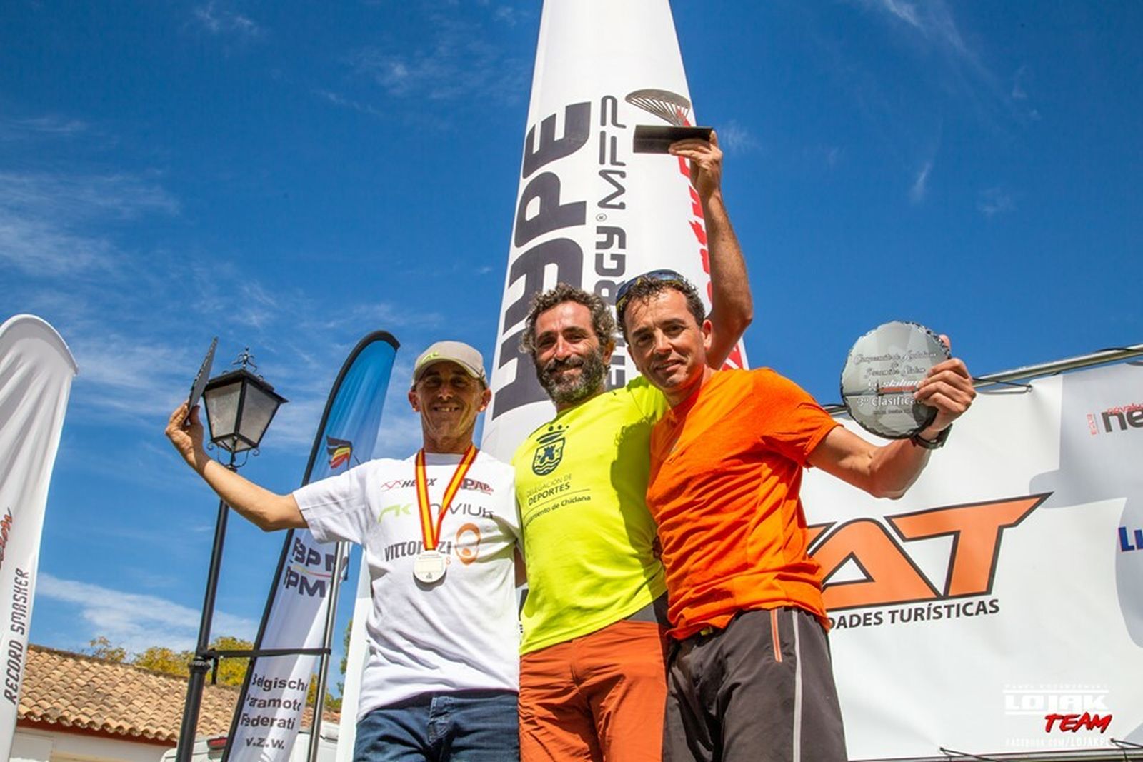 Uno de los dos podios encabezados por Palmero en la competición de Bornos.