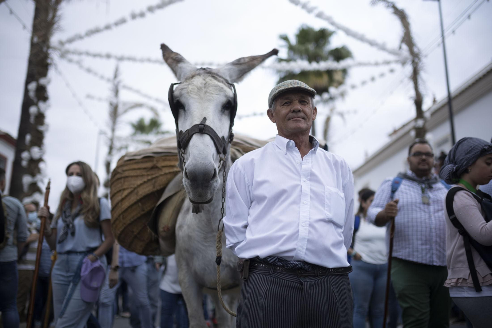 Imágenes del traslado de la Virgen del Rocío de Almonte hasta El Chaparral