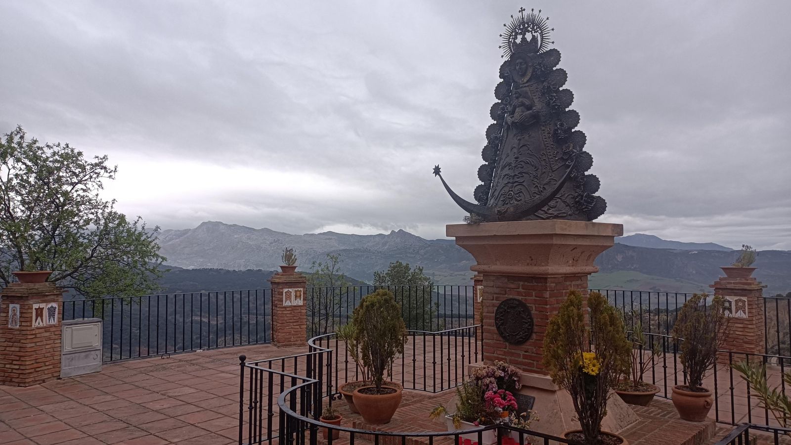 Mirador de la Virgen del Rocío, en Ronda.