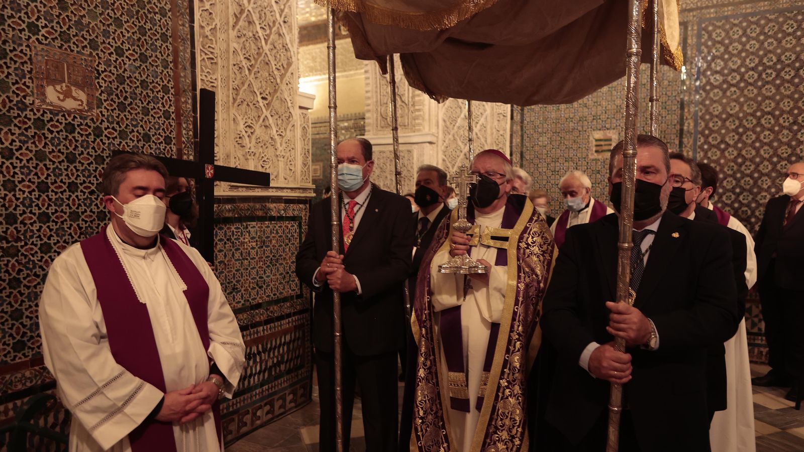 Vía crucis de la Pía Unión en la Casa de Pilatos.
