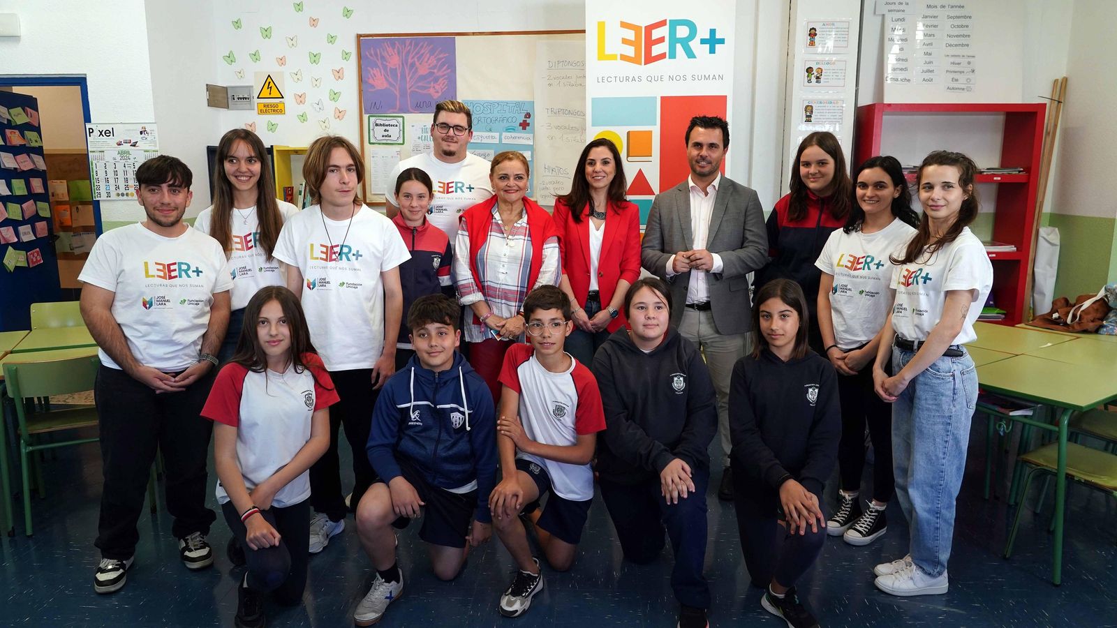 Participantes en el programa de Fundación Unicaja Leer+.