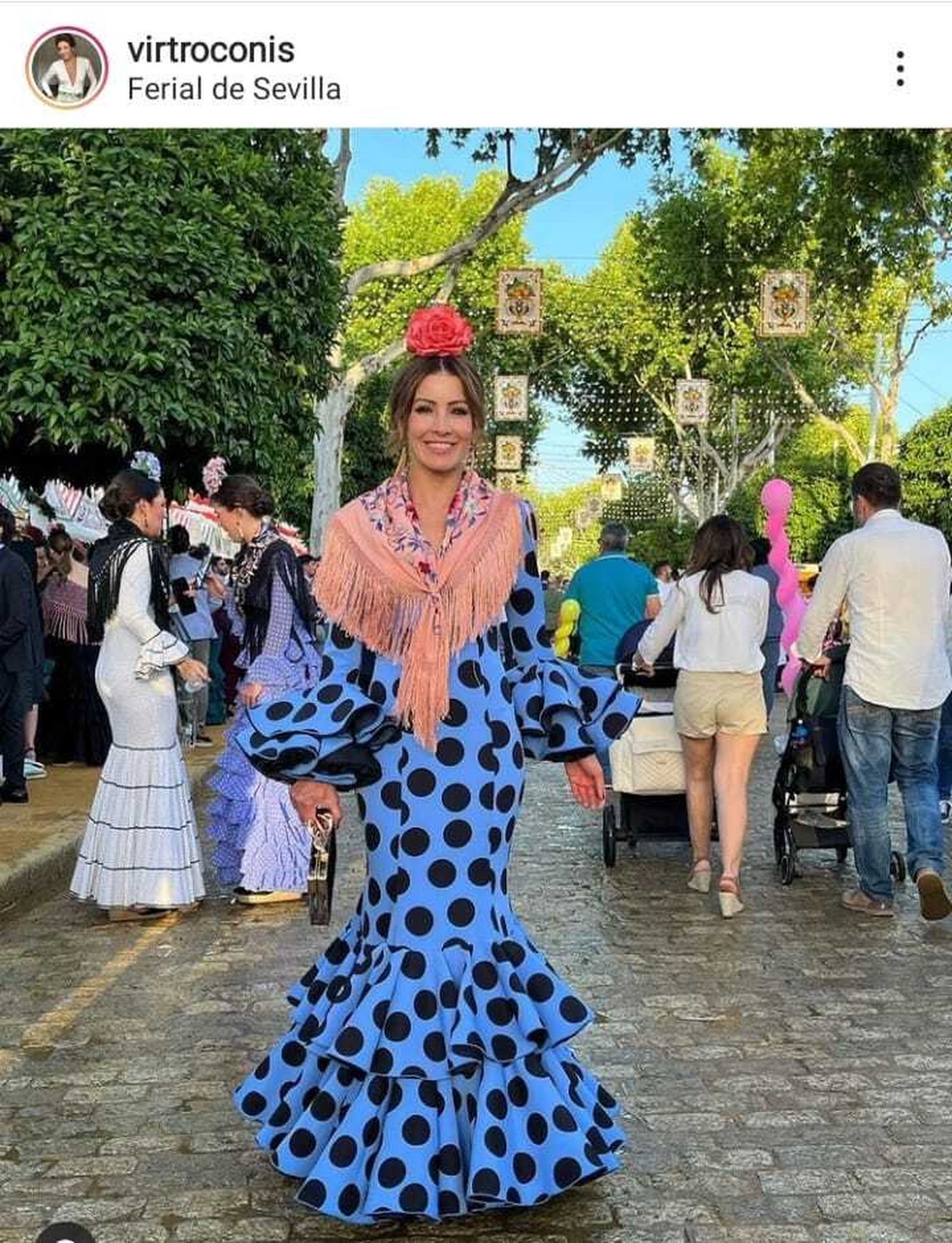 Virginia Troconis, esposa de Manuel Díaz 'El Cordobés'.