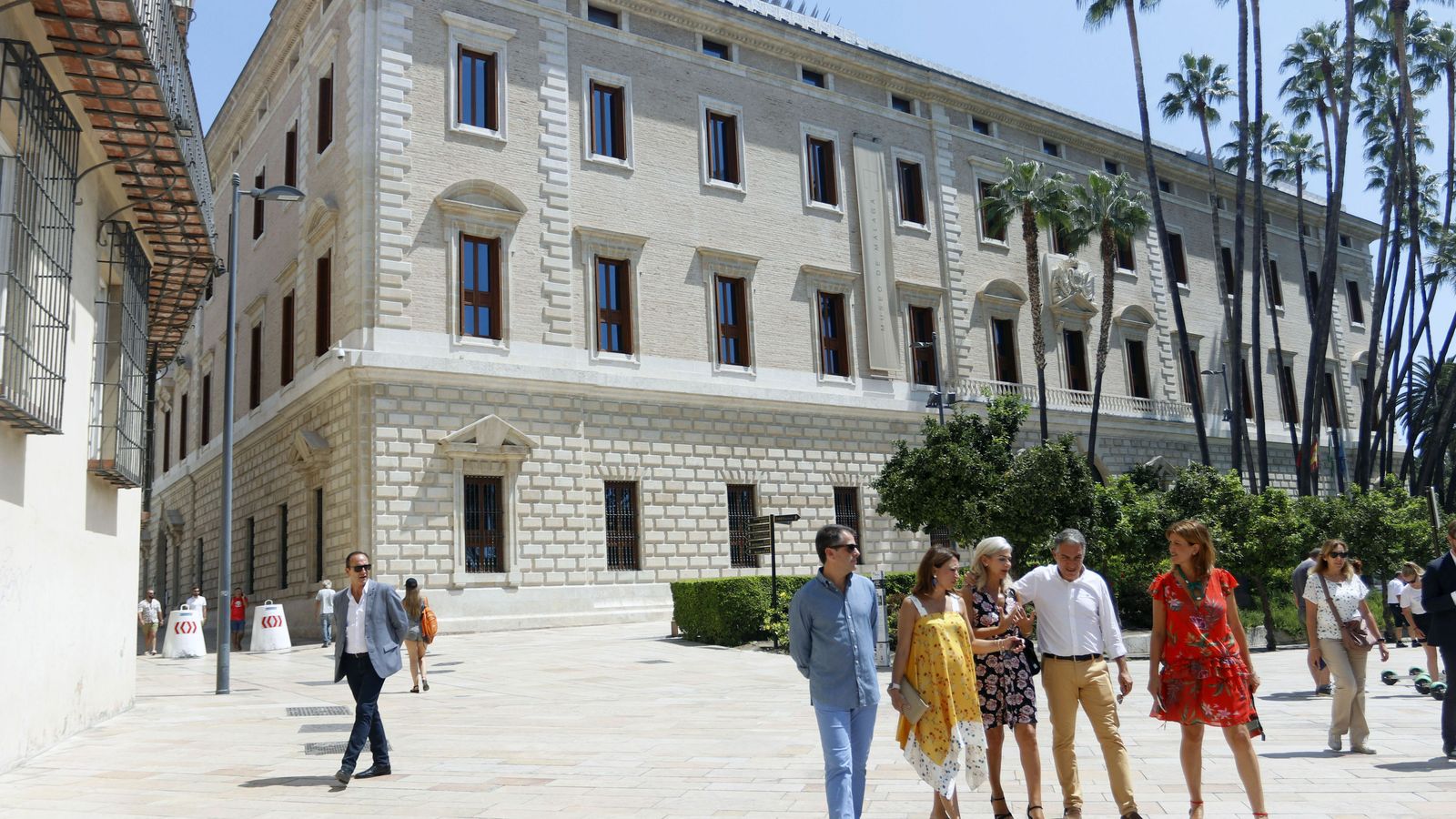 Del Pozo en su visita, este martes, al Museo de Málaga.