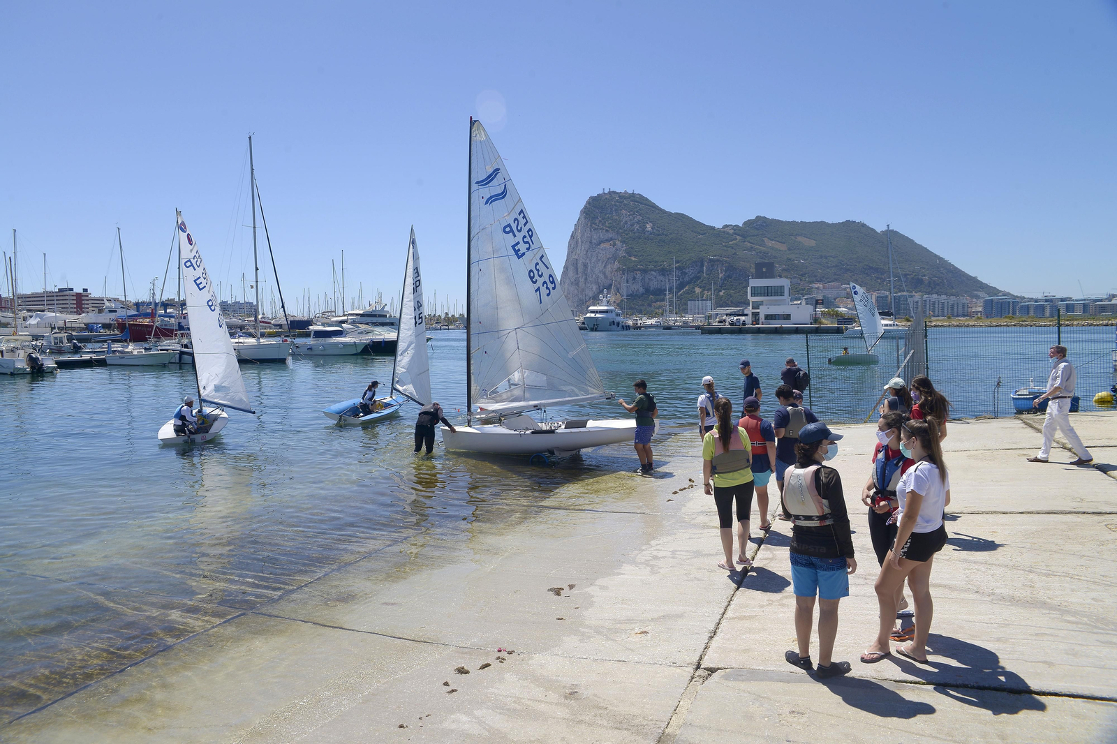 Fotos de la competición de vela en La Linea